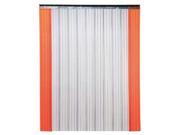 TMI 999 00030 Strip Door 8 x 5 ft Clear Orange PVC