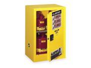 JUSTRITE 891220 Flammable Safety Cabinet 12 Gal. Yellow