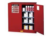 JUSTRITE 893011 Paints and Inks Cabinet 40 Gal. Red