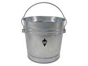 Tough Guy 10 gal. Round Silver Trash Can 2PYW5