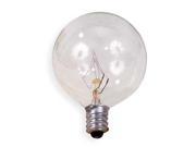 GE LIGHTING 60GC CD2 Incandescent Light Bulb G16 1 2 60W PK2