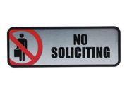 COSCO 038906 Brushed Metal No Soliciting