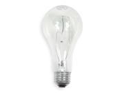 GE LIGHTING 200A CL1 Incandescent Light Bulb A21 200W