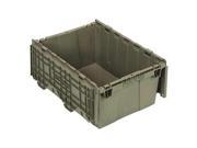 QUANTUM STORAGE SYSTEMS QDC21159 Attached Lid Container 1.27 cu ft Gray