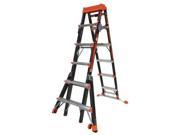 Little Giant Fiberglass Adjustable Platform Ladder 15131 001