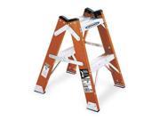 WERNER T6202 Twin Step Stool 24 In H 300 lb.