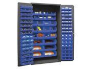 DURHAM 2501 BDLP 126 5295 Bin Cabinet Ind 16 ga. 126 Bins Blue G1811260