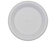 Molded Fiber Paper Plate White Chinet 21226