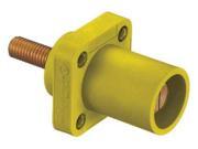 HUBBELL HBLMRSCY Single Pole Connector Receptacle Yellow