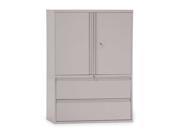 MBI J 17015G LG Lateral File Cabinet 42In W 2 Drawer Gry G9817376