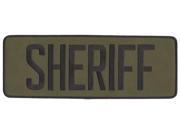 HEROS PRIDE 5248 Embrdrd Patch Sheriff Blck on Olive Drab