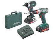 METABO BS18Q SSD18 LTX 200 2x 2.0Ah Cordless Combination Kit Contractor Bag