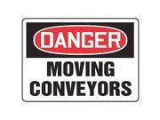 ACCUFORM SIGNS MECN001VA Danger Sign 10 x 14In R and BK WHT AL