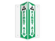 ACCUFORM SIGNS PSP368 Sign First Aid 18x7 1 2 In.