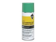 TOUGH GUY 4WGD7 Spray Paint OSHA Safety Green 12 oz.