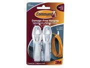 COMMAND 17304 Cord Bundler Hook Molded Plastic 1In PK2