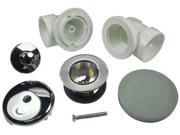 AB A 60354 Waste and One Hole Overflow Half Kit PVC
