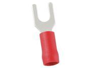 POWER FIRST 24C913 Fork Terminal 1 4 In Red PK 100