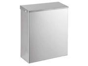 TOUGH GUY 1ECK9 Wall Mounted Receptacle Silver