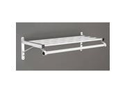 GLARO 50148SA Coat Rack 1 Shelf 48 In W Satin Aluminum