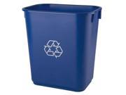 TOUGH GUY 4UAU4 Recycling Container 3.5 gal Blue