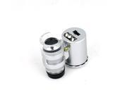Super Mini Magnifier 60X Microscope with 2 LED Illumination Money Currency Detecting UV Light