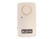 White Wireless Door Alarm System Home Security Vibration Sensor Detector Magnetic Bar