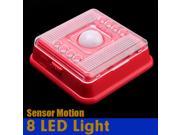 PIR Auto Sensor Motion Detector LED Night light Wireless Infrared 8 LEDs lamp Nightlight