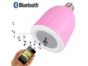 Wireless Bluetooth Audio LED Light Speaker Bulb E27 LED lamp Remote control light