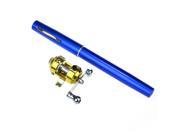 Mini Aluminum Pocket Pen Fishing Rod Pole Reel Sea Fishing Rods Tackle Tool 5 Colors