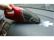 Mini Red Clear Car Vacuum Cleaner Portable Handheld Wet Dry 12V 50W 11ft Cable