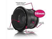 0.35x 58mm Super Fisheye Wide Angle Lens for 58 MM Canon Rebel T3i T3 T2i T1i T2 T3 700D 650D 600D 550D 500D 1100D 1000D 18 55mm
