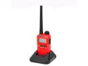 Baofeng BF UV3R LCD 3W 136~174MHz 400~470MHz Dual Band Multifunctional Radio Walkie Talkie Red