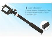 Extendable Handheld Selfie Tripod Monopod Adapter for iPhone Samsung for Gopro 1 2 3 3 4 Camera with Phone Clip