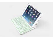 F2S Aluminium Alloy Wireless Bluetooth Keyboard with Colorful Backlight for iPad Mini1 2 3 Case Smart Cover