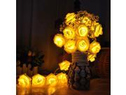 Nice Delicate 20Led Rose Flower Fairy Battery Powered Wedding Christmas Decoration String Lights Warm White
