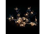 Chrismtas String Light Battery Powered 40 LED Fairy Lights Butterfly for Outdoor Party Wedding Bedroom Warm White