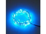 100 LEDS Starry Lights Fairy Lights Copper LED Lights Strings Ultra Thin String Wire Blue