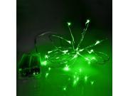 100 LEDS Starry Lights Fairy Lights Copper LED Lights Strings Ultra Thin String Wire Green