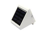 Solar Power Panel 4 LED Fence Gutter Light Outdoor Garden Wall Lobby Pathway Bulb Lamp Cold White SL 20A