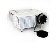 White Mini Projector LED Portable Projector Home Theater Proyector PC Laptop VGA USB SD AV HDMI Projecteur UC28