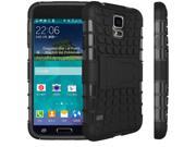 Defender Hybird Antiskid Tyre Heavy Duty Silicone Shockproof Protective Case with Stand for Samsung Galaxy S5 mini