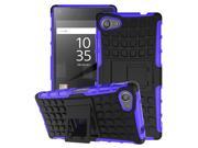 Z5 Mini Tire Case Grain 2 In 1 Silicone Slim Armor TPU Stand Shockproof Hybird Back Cover for Sony Z5 Mini Xperia Z5 Compact