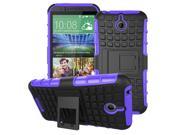 Heavy Duty Armor Shockproof Soft Silicone and Hard Plastic Shell Case for HTC Desire 510 Case with Holder Stand