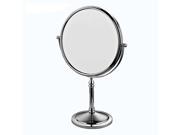 Double Faced Desktop Mirror Make up Girl Ladies Makeup Mirror 8 Inch 3x Magnifying 360 Degree Cosmetic Table Mirror