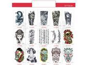 Waterproof Temporary Tattoos for Men And Women Desig Tattoo Sticker Decal Tattoo Sticker On The Body Art 15pcs lot