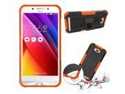 Armor Heavy Duty Hard Cover Case for Asus Zenfone Max ZC550KL Tire Style Tough Rugged Dual Layer Hybrid Kick Stand Case