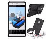 TPU PC Dual Armor Cover with Kickstand Hard Silicone Back Cover Shock Proof Anti Skid Case for Huawei Ascend P9