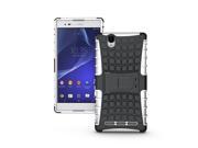 Heavy Duty Strong Silicone Cover for Sony Xperia T2 Ultra Stand Armor Hard Case PC TPU Shock Proof