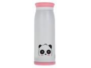 350ML Cute Animal Stainless Steel Vacuum Cup Portable Thermos Cup for Baby Kids Water Bottle White